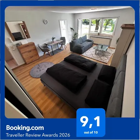 Apartment Modernes In 24h Check-in Terrasse Mit Blick Ins Gruene Privater Parkplatz *