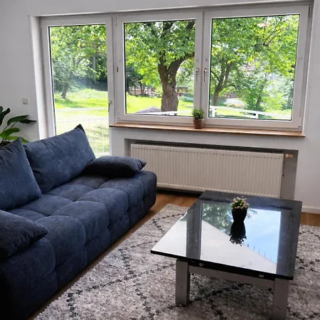 Modernes In 24h Check-in Terrasse Mit Blick Ins Gruene Privater Parkplatz Lejlighed Freudenberg am Main